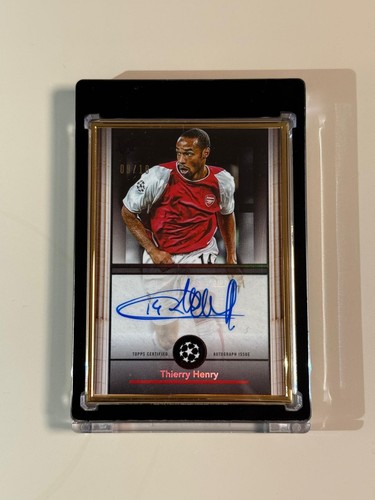 2024/25 Topps UEFA Club Competitions Museum Thierry Henry /10 Goldframe Auto