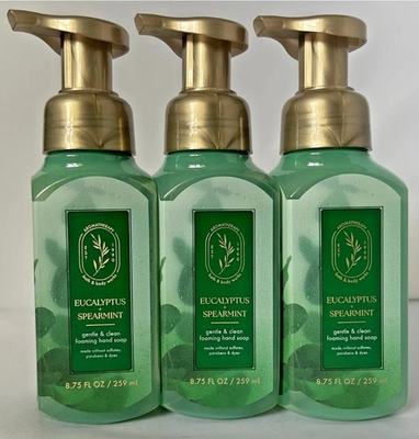 #ad 5 PACK Bath amp; Body Works EUCALYPTUS SPEARMINT Gentle Foaming Hand Soap NEW $45.00