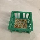 Vintage 1972 Fisher Price Little People Blue Playpen Baby Bed Crib Dollhouse