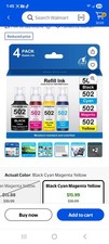 502 ink refill bottles compatible with Epson 502 ink eco tank exp 5/27