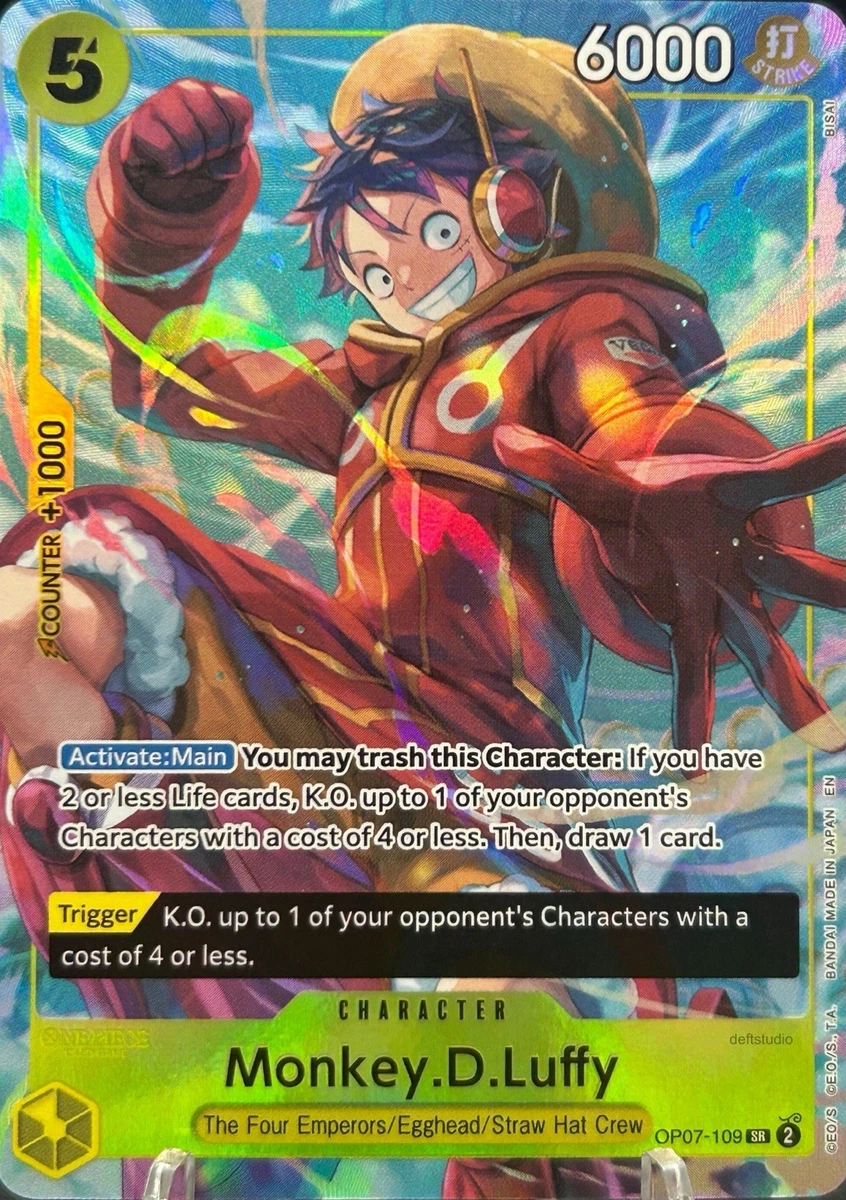 Monkey.D.Luffy OP07-109 One Piece Promotion Cards for sale | eBay