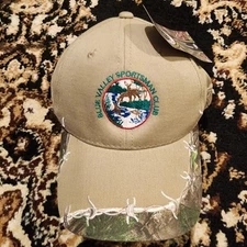 Real Tree Barbed Wire Strapback Hat New Blue Valley Sportsman Club Embroidery