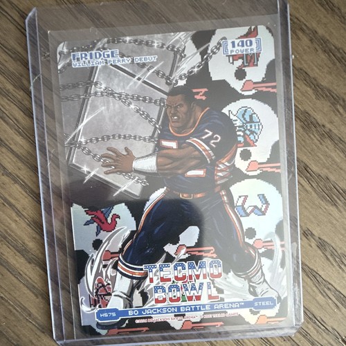 Bo Jackson Battle Arena Tecmo Bowl William Perry Bears Fridge Steel Helmets