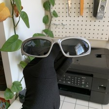 2000 s Y2K Style Cyberpunk Grey Alien Sunglasses Futuristic Costume Glasses