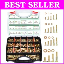 Comprehensive 772 PCS Heavy Duty Bolts & Nuts Set - Grade 8 Quality Guaranteed
