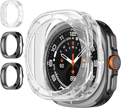 4 Pack Premium Soft TPU Bumper Case for Samsung Galaxy Watch Ultra 2025 47mm