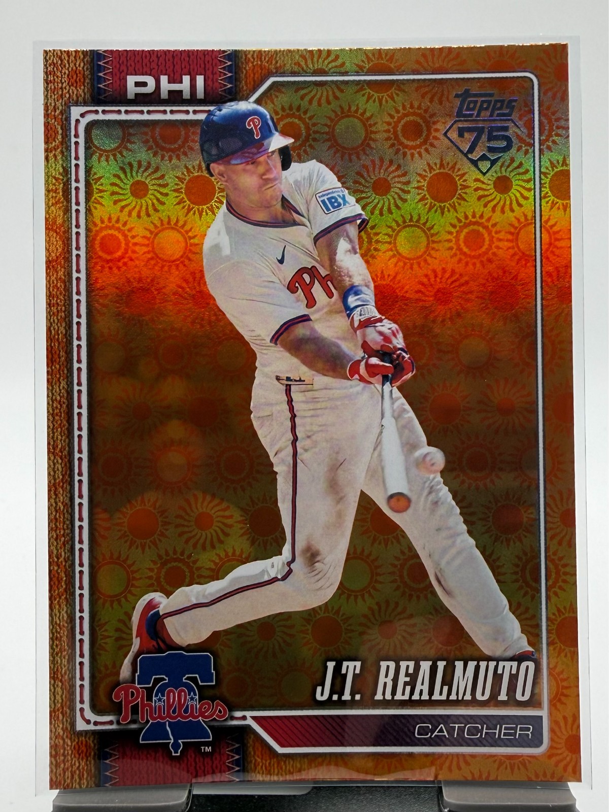 2026 Topps Series 2 Holiday Sun Foil J.T. Realmuto #363 Phillies