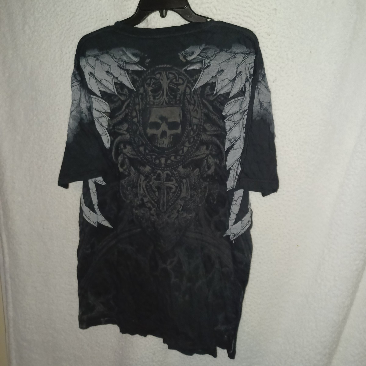 Xzavier Shirt Men 2XL Black Graphic Gothic Biker New House Built