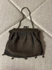 Antique Art Deco Flapper Mesh Purse, German Silver