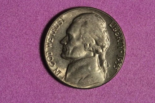 1955-P Jefferson Nickel — photo from the most recent tracked eBay sale