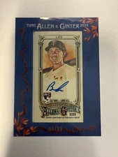 2025 Allen & Ginter Brooks Lee RC Mini Framed Auto Blue Maple /99 MA-BLE