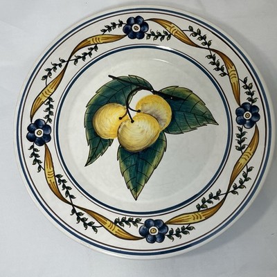 Williams Sonoma Estrela De Conimbriga Cherries Fruit Wall Hanging Plate Portugal