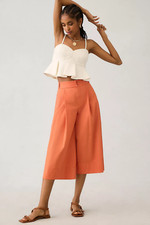 NWT Anthropologie Cropped Wide-Leg Trousers size 4