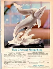 Lenox Fluid Grace and Fleeting Song Original Vintage Print Ad