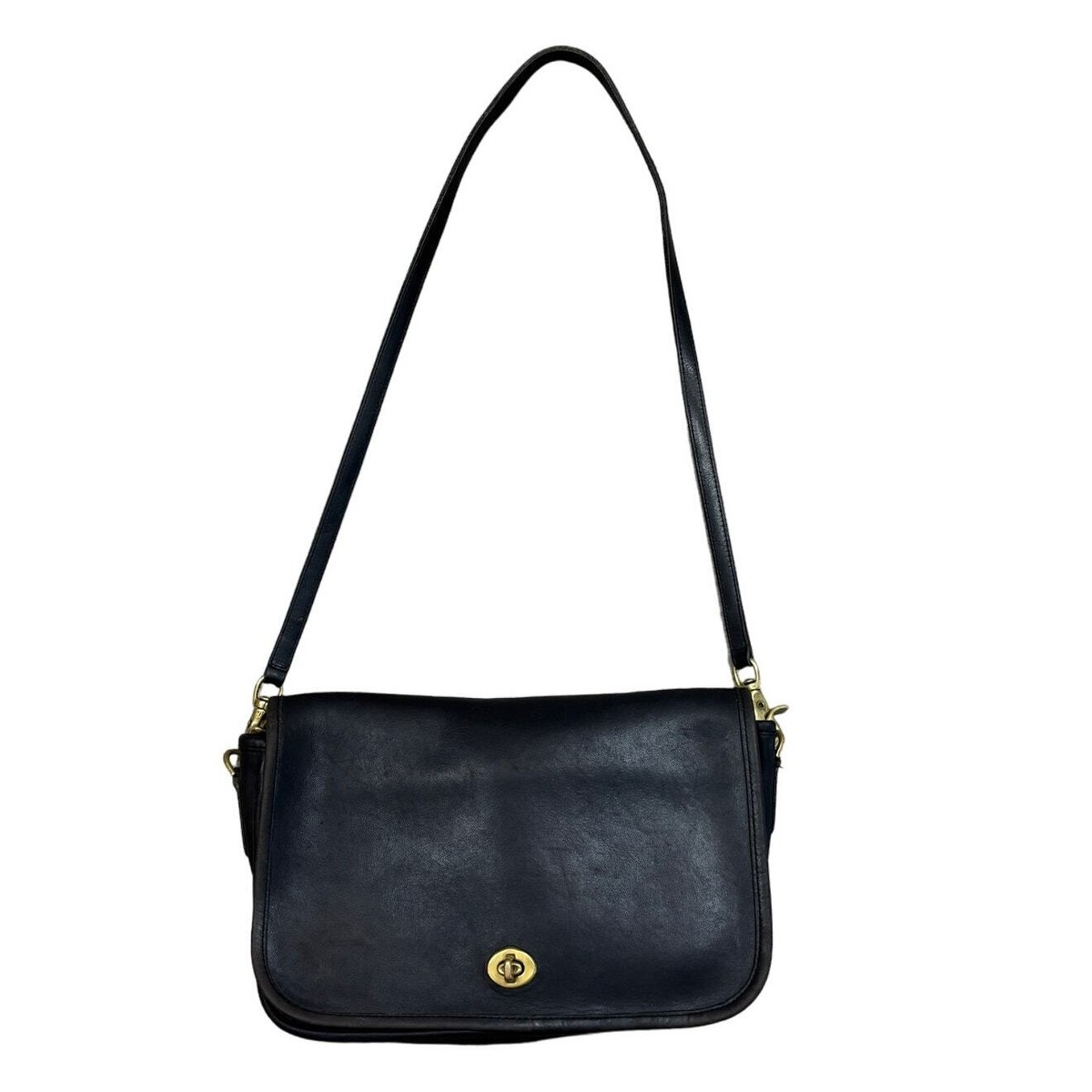 Rare Vintage Coach 933-9514 Penny Pocket Clasp Front Crossbody Bag