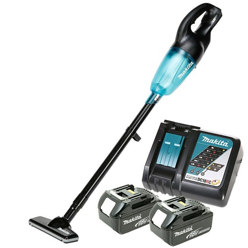 Makita DCL180 18V LXT Cordless Black Vacuum Cleaner With 2 x 6.0Ah