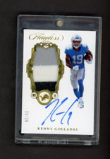 2017 Panini Flawless Rookie Patch Autographs #25 Kenny Golladay 20/25   *S86