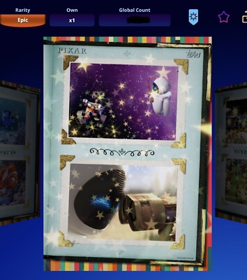 Disney Collect By Topps Wall.E & Eve Epic Pixar Season 2023 Digital Trading Card