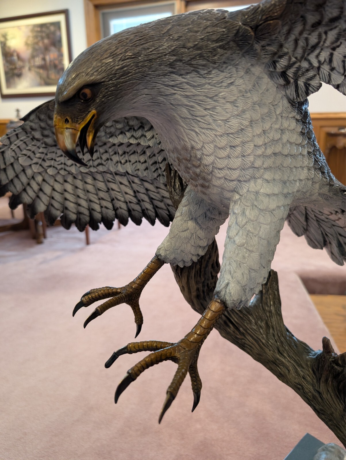 Red-tailed Hawk Amazing Detail!! Limited Edition BRONZE SCULPTURE by ...