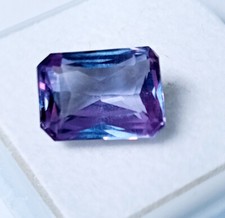 Color Change Natural Alexandrite Emerald Cut 6.50 Ct CERTIFIED Loose Gemstone