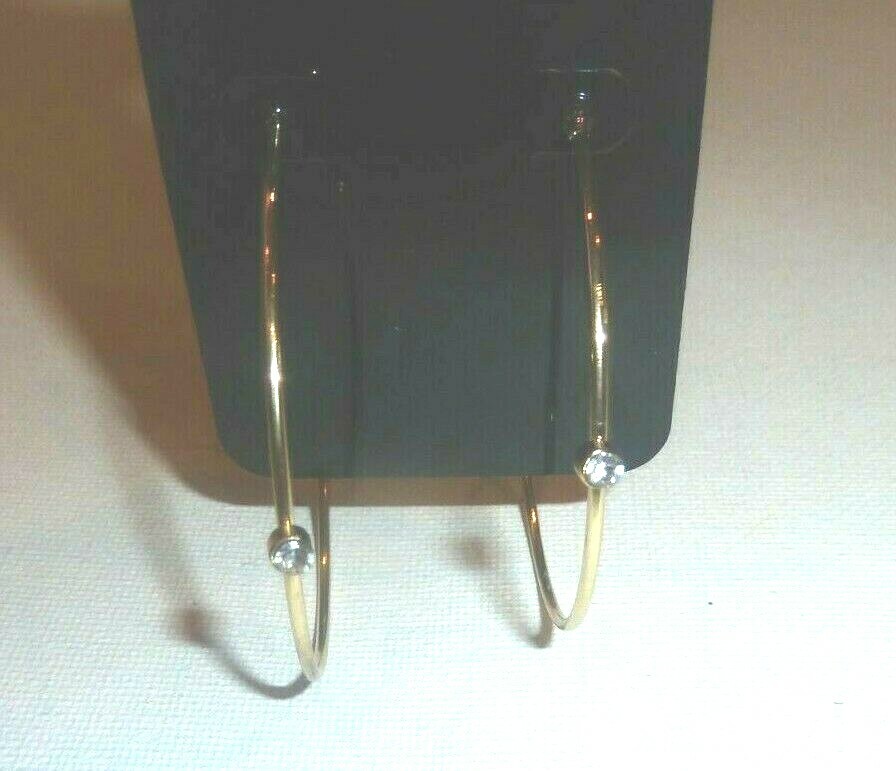 Hoop Earrings Boutique Fashion Jewelry Gold Color New-image