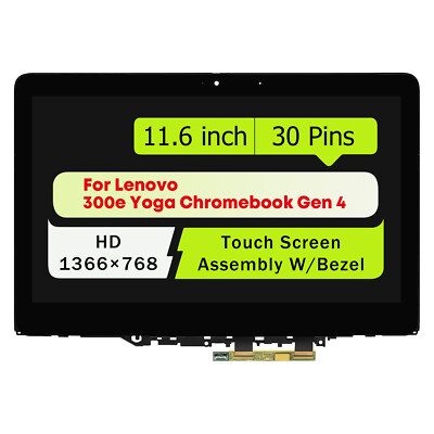 For Lenovo 300e Yoga Chromebook Gen 4 82W3 LCD Touch Screen Digitizer 5D11C95909