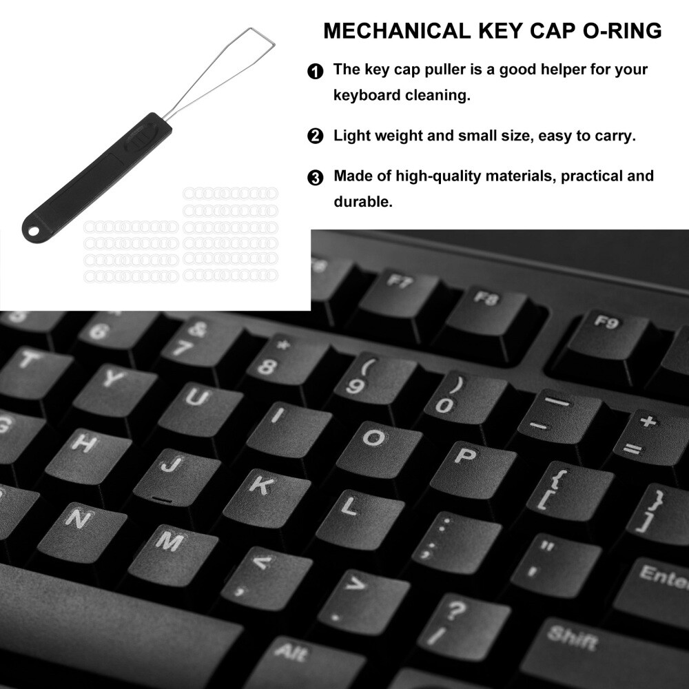 202 Pcs Rubber O-Ring Dampeners with Key Puller Keyboard Damper