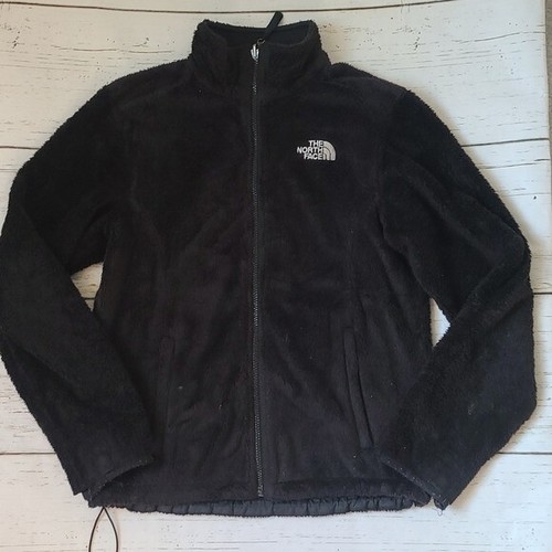 Black Sherpa Fuzzy Zip Up Jacket Size 