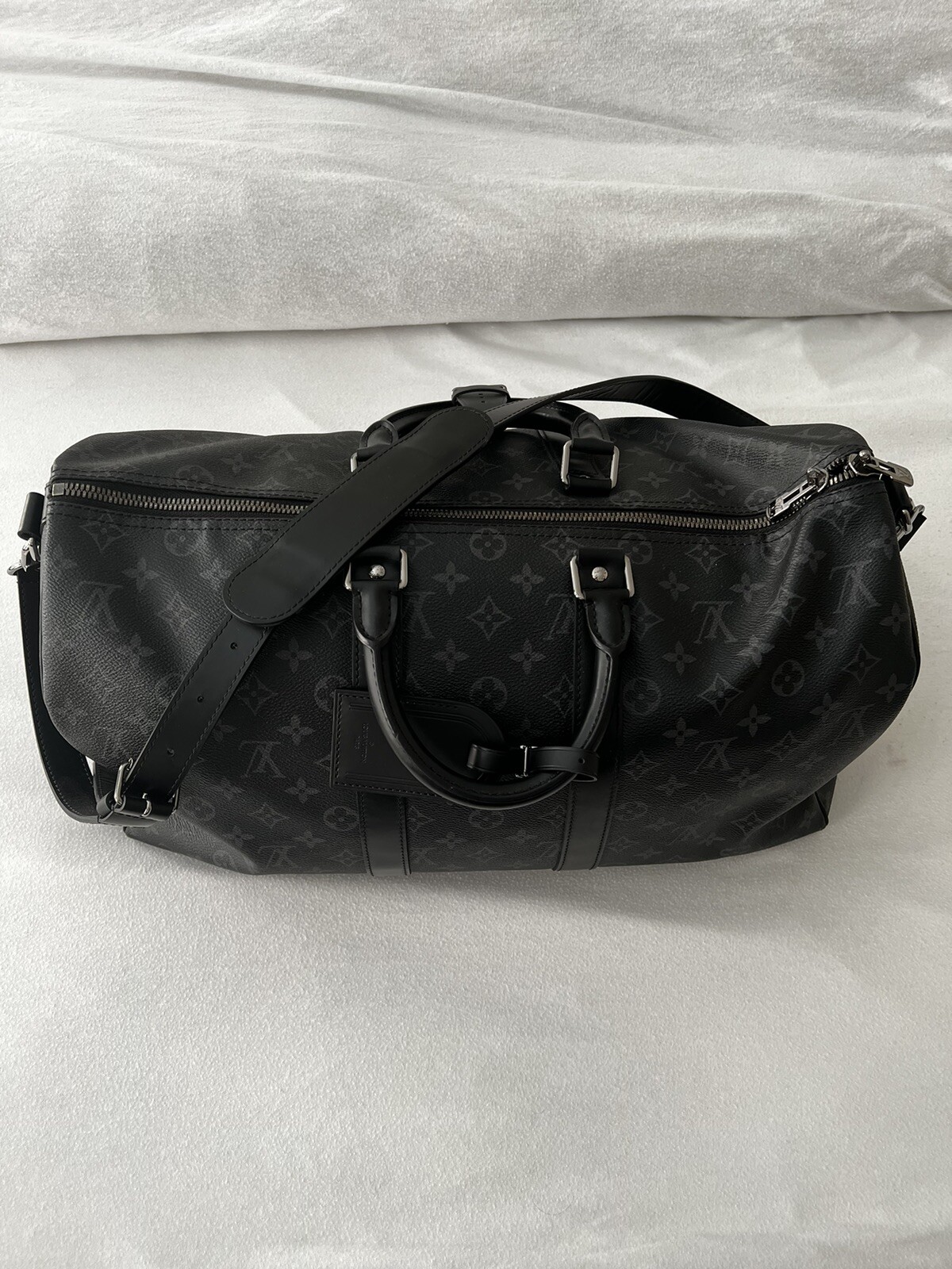 Louis Vuitton Monogram Eclipse Keepall Bandoulier… - image 3
