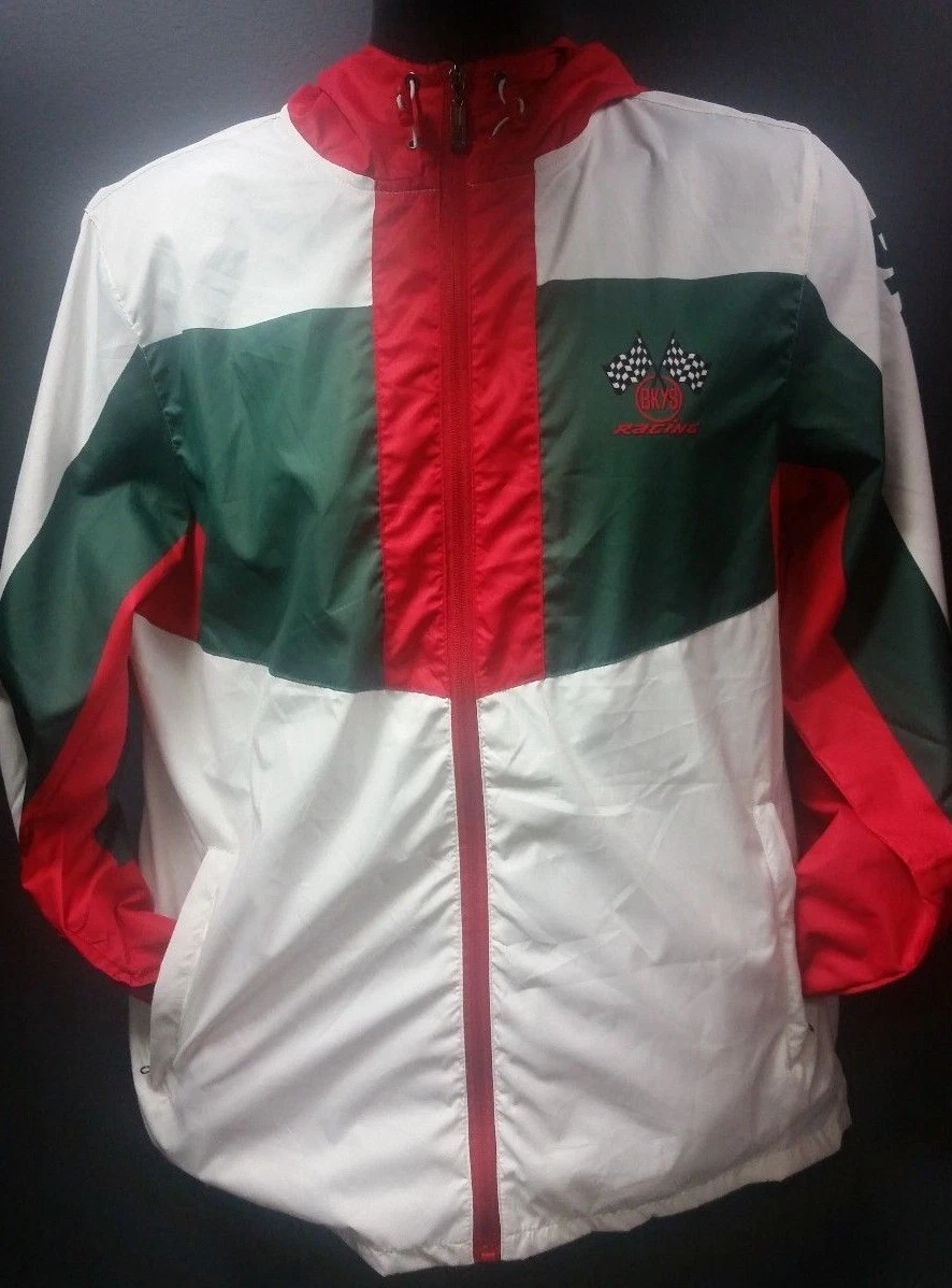 Men's Black Keys Racing Windbreaker - Italian theme White