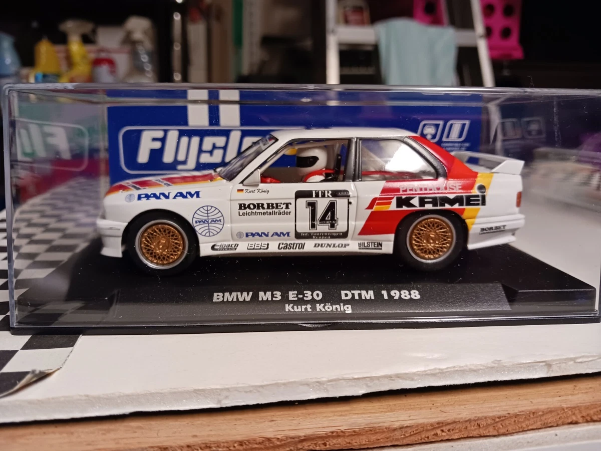 Flyslot BMW M3 E-30 DTM 1988 Driver Kirt Konig White Car # 14 | EBay