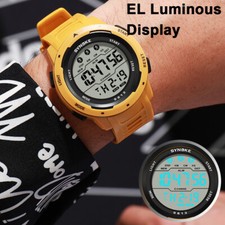Outdoor Sports Watch Digital Multi-Functions LED Waterproof Wrist Watch for Men