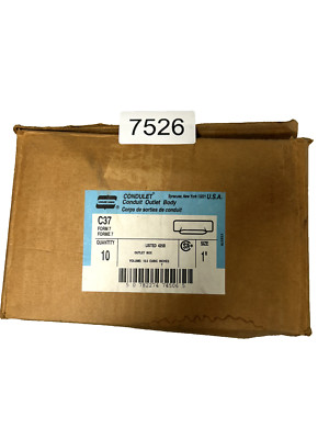 Crouse-Hinds C37 Conduit Outlet Body Pack of 10
