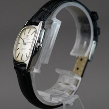 Omega Constellation Automatic Wristwatch Women's Silver 19mm New Leather Band 12