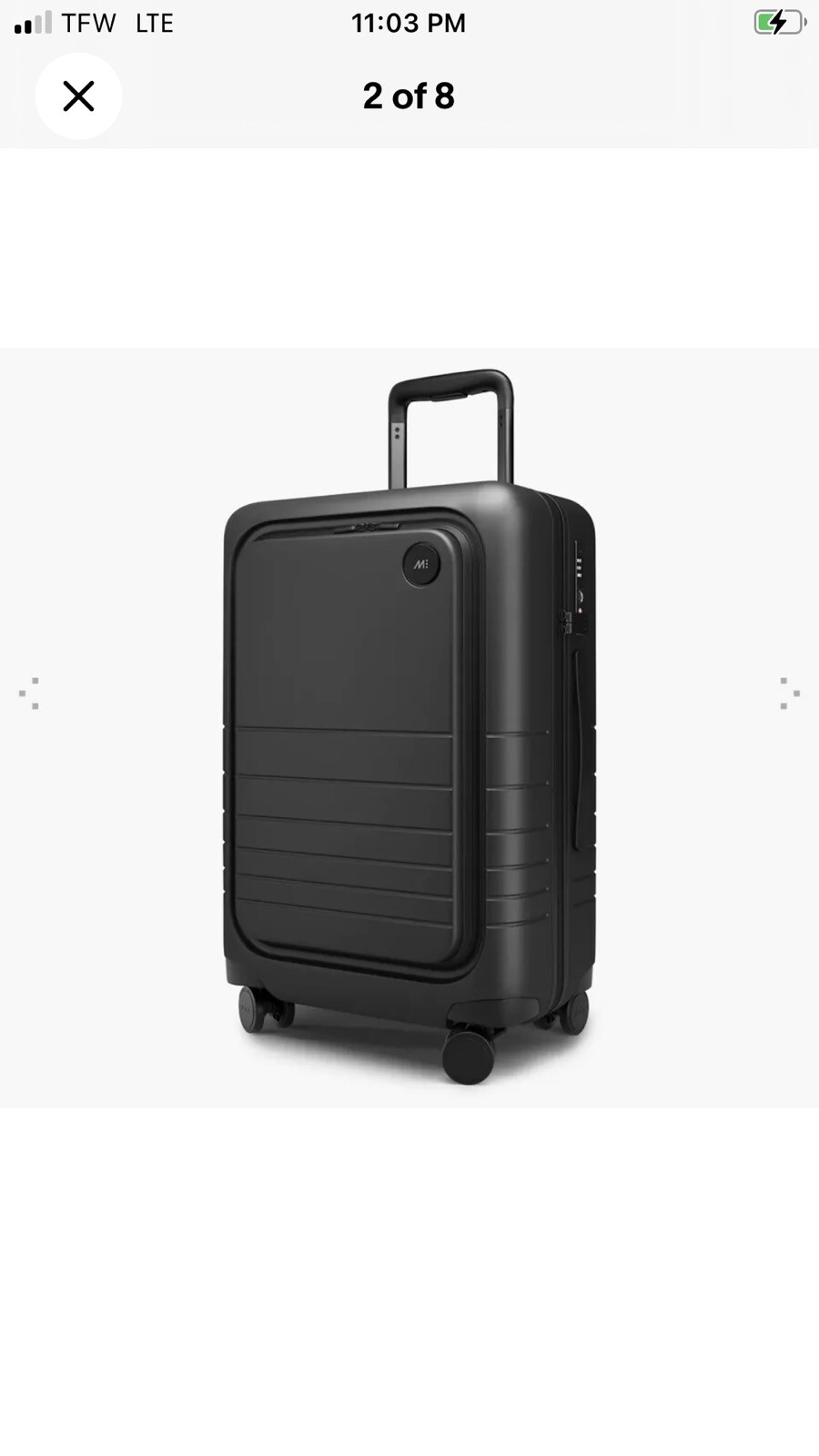 Monos CarryOn Pro Plus Luggage Suitcase Midnight Black*BRAND NEW* eBay