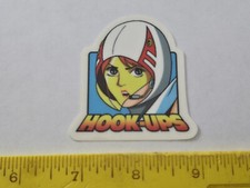 VTG HOOK UPS ANIME SPEEDRACER SPEED RACER INDY 500 NOS SKATEBOARD DECK STICKER