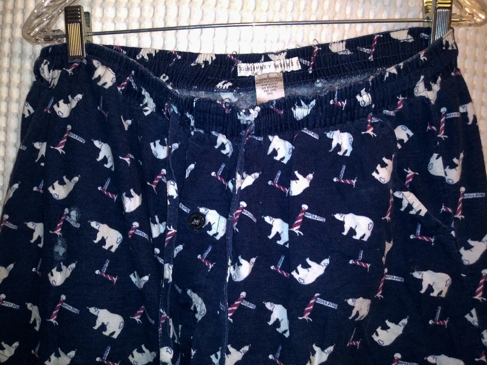 Pantalones de pijama Geoffrey Beene para hombre grandes con estampado de oso polar Foto 2 de 2