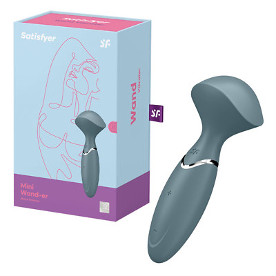 Silicone Mini Wand Massager Vibrating Teaser Discreet Vibrator Rechargeable