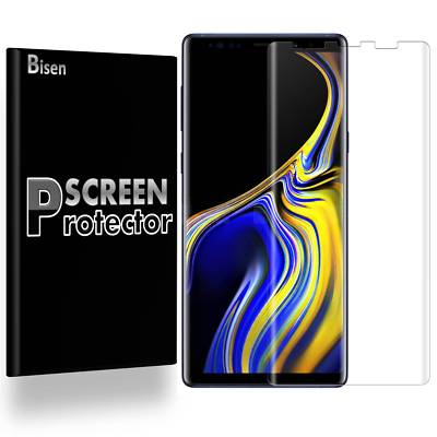 3-PACK [BISEN] Samsung Galaxy Note 9 FULL COVER Clear Screen Protector Case Film
