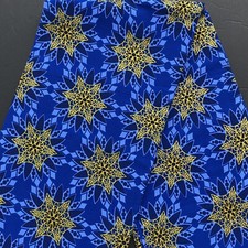 African fabric, Ankara fabric, Gold glitter stars floral print fabric,