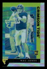 2021 Panini Chronicles #240 Mac Jones Rookie Flux Base Silver Alabama