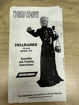 PINHEAD CENOBITE HELLRAISER 1/6 VINYL MODEL KIT, 12 INCH TALL