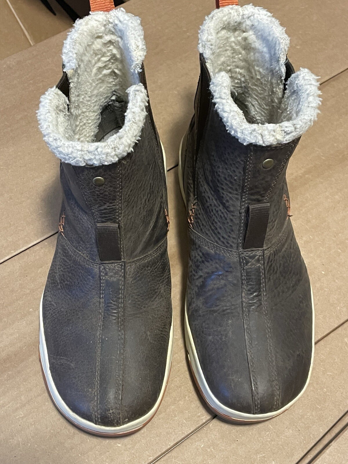 Stivali invernali Keen in pelle marrone pelliccia sintetica da donna taglia 9 EUR 39 5