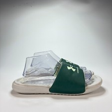 Under Armour Ansa Dark Grey Breathable Open Toe Slip On Slides Sandal Men Size 8