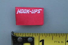 Hook-Ups Skateboards Jeremy Klein Red Vintage Skateboarding PATCH Clothing Tag