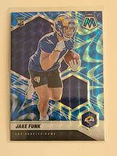 2021 MOSAIC FOOTBALL JAKE FUNK RC REACTIVE BLUE PRIZM #381 LA RAMS SUPERBOWL!!!
