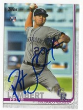 PETER LAMBERT Signed Autographed 2019 Topps Update Series Card Rockies RC #US73