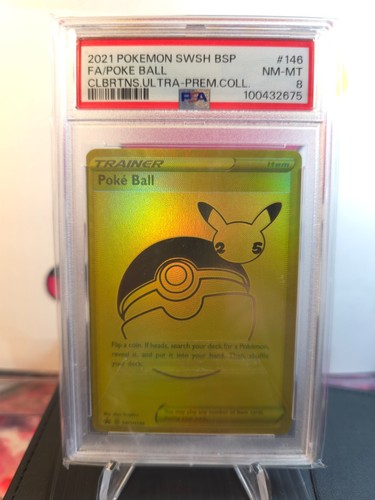 Poké Ball graded PSA 8 for sale on eBay