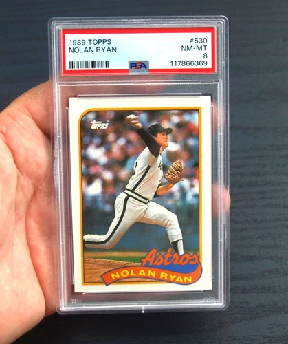 1989 Topps Nolan Ryan PSA 8 NM-MT #530 Astros