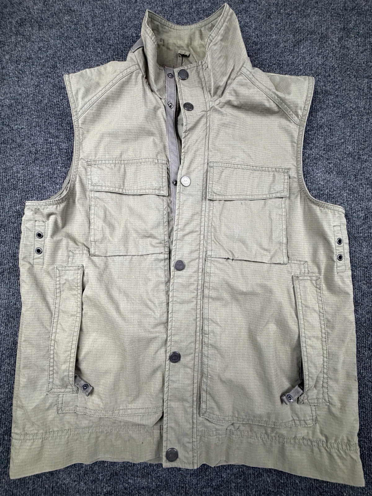 Eddie Bauer Outdoor Sport Vest Men Medium Utility Cargo Pockets